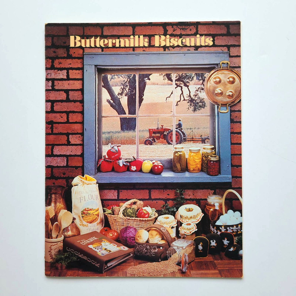 5/$15 Cross Stitch Booklet Buttermilk Biscuits Country Farmhouse 1981